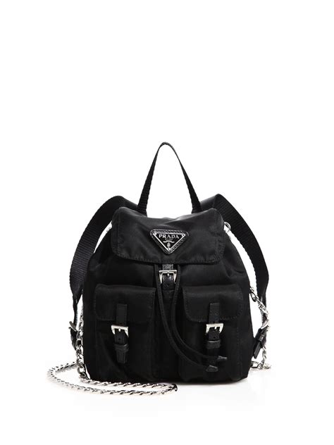 prada knapsack leather backpack|Prada unisex backpack.